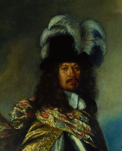 Portret, man door David Klöcker Ehrenstrahl