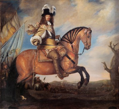 Portret van Veldmaarschalk Carl Gustaf Wrangel 1613-1676, 1652 door David Klöcker Ehrenstrahl