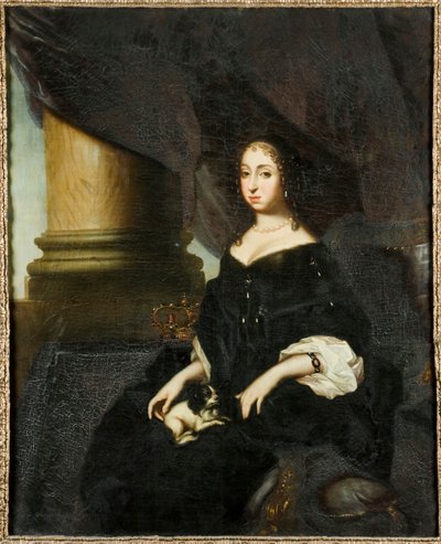 Portret van Hedvig Eleonora van Holstein-Gottorp 1636-1715, Koningin van Zweden, ca. 1670 door David Klöcker Ehrenstrahl