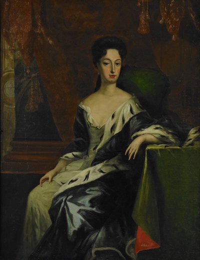 Portret van Prinses Hedvig Sofia van Zweden, Hertogin van Holstein-Gottorp 1681-1708, Eind 17e eeuw door David Krafft von