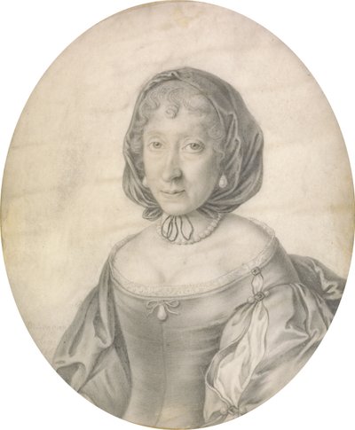 Portret van een dame, 1666 door David Loggan