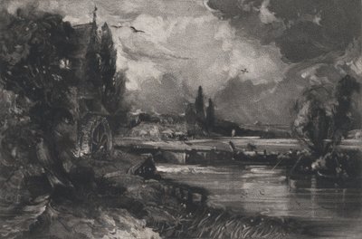 Een molen, 1829 door David Lucas