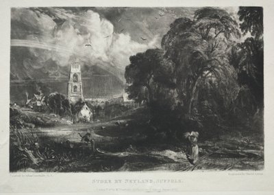 Verschillende Onderwerpen van Landschap, Kenmerkend voor Engels Landschap uit Schilderijen van John Constable, R.A.: Stoke by Neyland, Suffolk door David Lucas