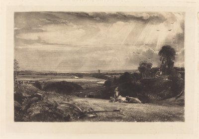 Zomerochtend door David Lucas after John Constable