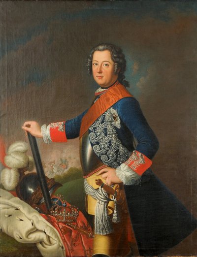 Portret van Frederik II, bekend als Frederik de Grote, koning van Pruisen door David Matthieu