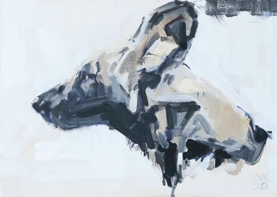 Afrikaanse Wilde Hond Portret, 2022 door David Mayer