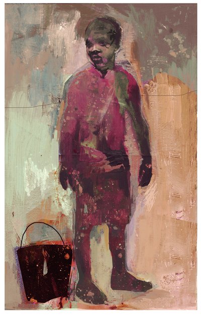 Jongen en Wateremmer, 2016 door David McConochie