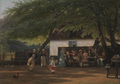 Een koffiepauze in het huis van een jachtopziener door David Monies