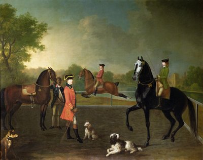 Henry, 10e Graaf van Pembroke, en zijn zoon George Augustus, Lord Herbert (1759-1827) door David Morier