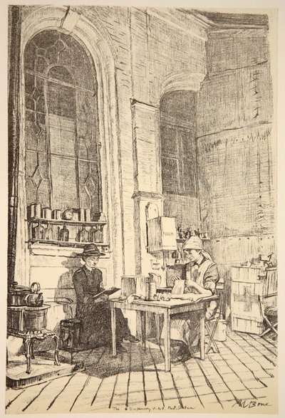 Een VAD Ruststation, illustratie uit 