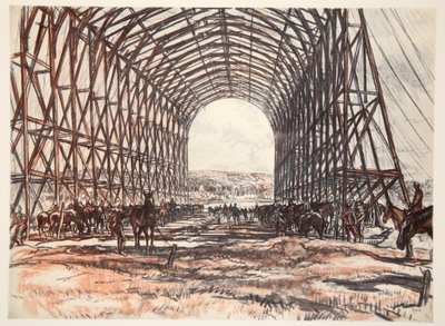 Een stal aan het Westelijk Front, illustratie uit 