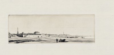 Strand van Ayr door David Muirhead Bone