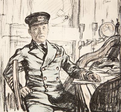 Kapitein Cyril Fuller RI Marine, illustratie uit 