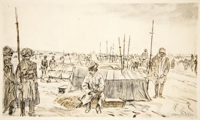Indiase cavalerie, illustratie uit 