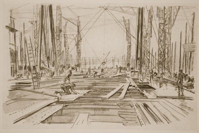 Op het dek van een groot schip, illustratie uit 