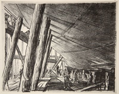 Onder een schip, illustratie uit 