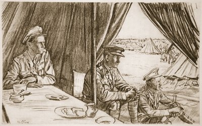 Wachten op de gewonden, illustratie uit 