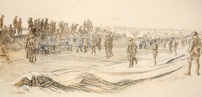 Bewaking van Duitse gevangenen, illustratie uit 