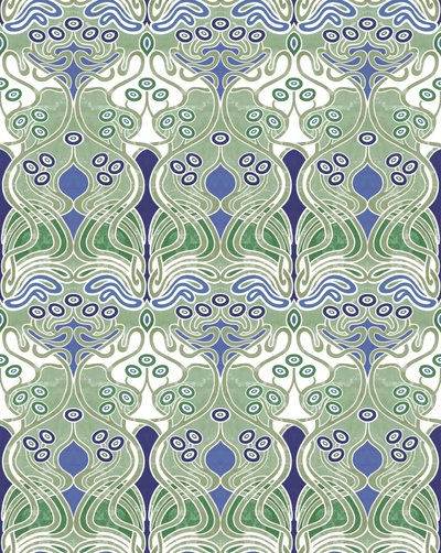 Beauclair Pale Green,2018 (gemengde techniek digitaal) door David Newton