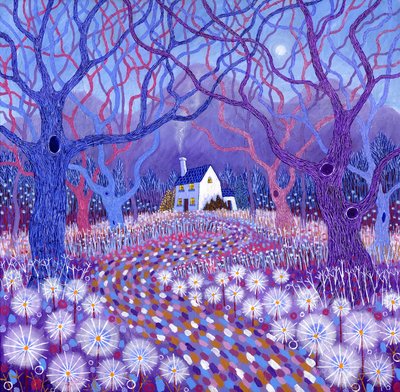 De terugtocht, 2014 (acryl op doek) door David Newton