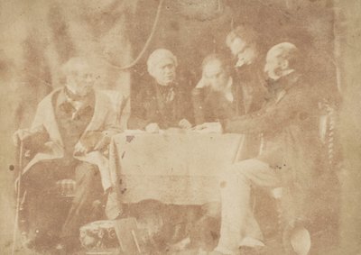 Sir David Brewster, Earle Monteith, Dr. Welsh & Twee Anderen door Hill and Adamson