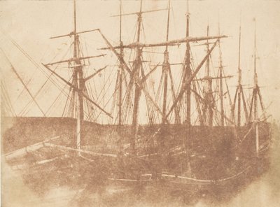 St. Andrews. Schepen in de haven, 1843-47 door Hill and Adamson