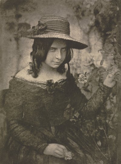 Camera Work: Meisje met strohoed, 1912 door David Octavius Hill, Robert Adamson