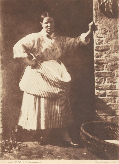 Een vissersvrouw uit Newhaven,1844 (foto) door David Octavius Hill