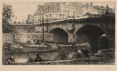 Le Pont Neuf door David Octavius Hill