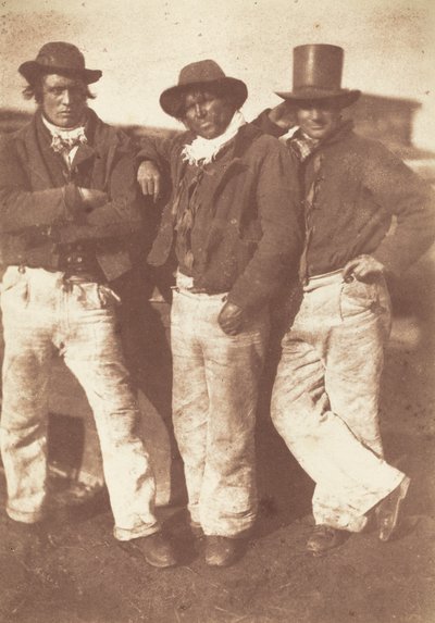 Alexander Rutherford, William Ramsay en John Linton door David Octavius Hill and Robert Adamson