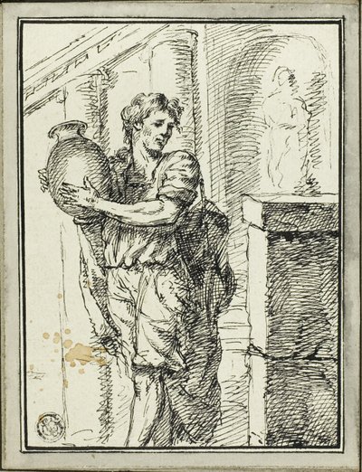 Man met pot door David Pièrre Giottino Humbert de Superville