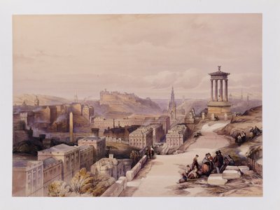 Een uitzicht op Edinburgh, uit 