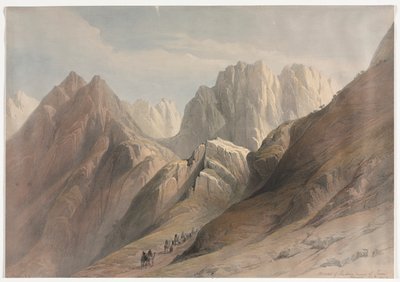 Beklimming van de Lagere Range van de Sinaï door David Roberts