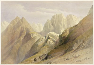 Beklimming van het Lagere Bereik van de Sinaï, 18 februari 1839, plaat 114 uit Volume III van 