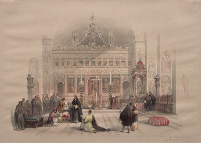 Kapel van het Klooster van St. Saba door David Roberts