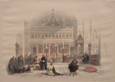 Kapel van het Klooster van St. Saba, 1839 door David Roberts