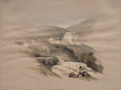 Christelijke kerk van St. George in Ludd, oud Lydda, 1839 door David Roberts