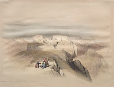 Christelijke en Mohammedaanse Kapellen op de Top van de Sinaï door David Roberts