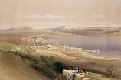 Stad Tiberias aan het Meer van Galilea, 22 april 1839, plaat 38 uit Deel I van 