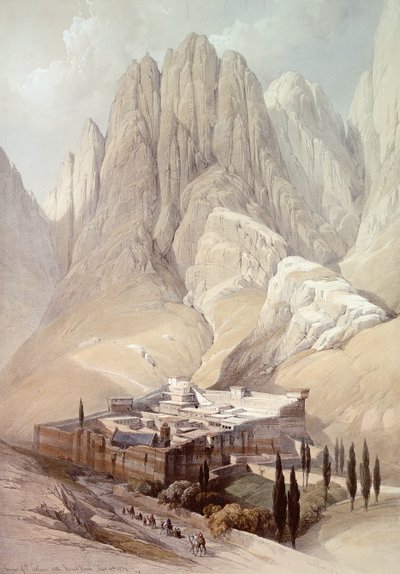 Klooster van St. Catherine met de berg Horeb, 19 februari 1839, plaat 118 uit Deel III van 