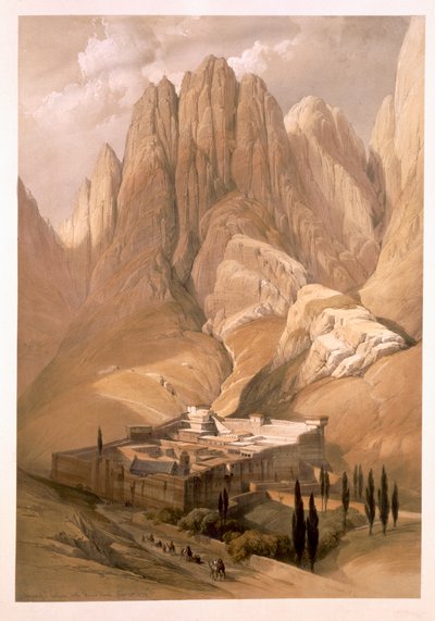 Klooster van St. Catherine met de berg Horeb, 19 februari 1839, plaat 118 uit Volume III van 