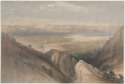 Afdaling uit de Jordaanvallei door David Roberts