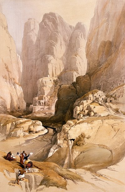 Ingang naar Petra, 10 maart 1839, plaat 98 uit Volume III van 