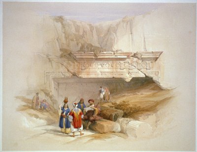 Ingang van de Koningsgraven, Jeruzalem door David Roberts