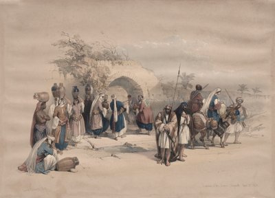 Fontein van de Maagd, Nazareth door David Roberts