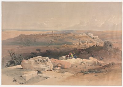 Gaza, 1839 door David Roberts