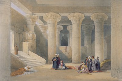 Interieur van de Tempel in Esna, Boven-Egypte, uit 