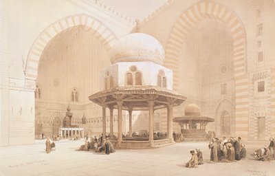 Moskee van Sultan Hassan, 1848 door David Roberts