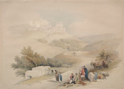 Ruïnes van de Kerk van St. John Sabaste, 1839 door David Roberts