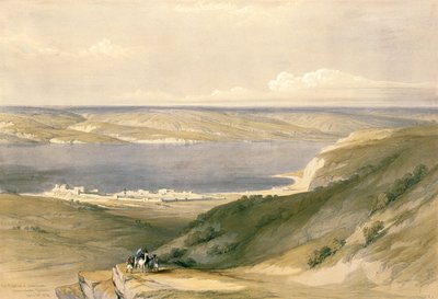 Zee van Galilea of Genezareth, kijkend naar Basan, 21 april 1839, plaat 36 uit Volume I van 